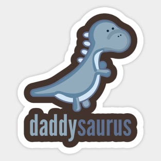 Daddysaurus Shirt Dinosaur Family Shirt Set Sticker